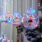 Contemporary Creative Christmas Tree Snowman LED Decoration String Lights For Living Room Lumendat
