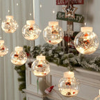 Contemporary Creative Christmas Tree Snowman LED Decoration String Lights For Living Room Lumendat