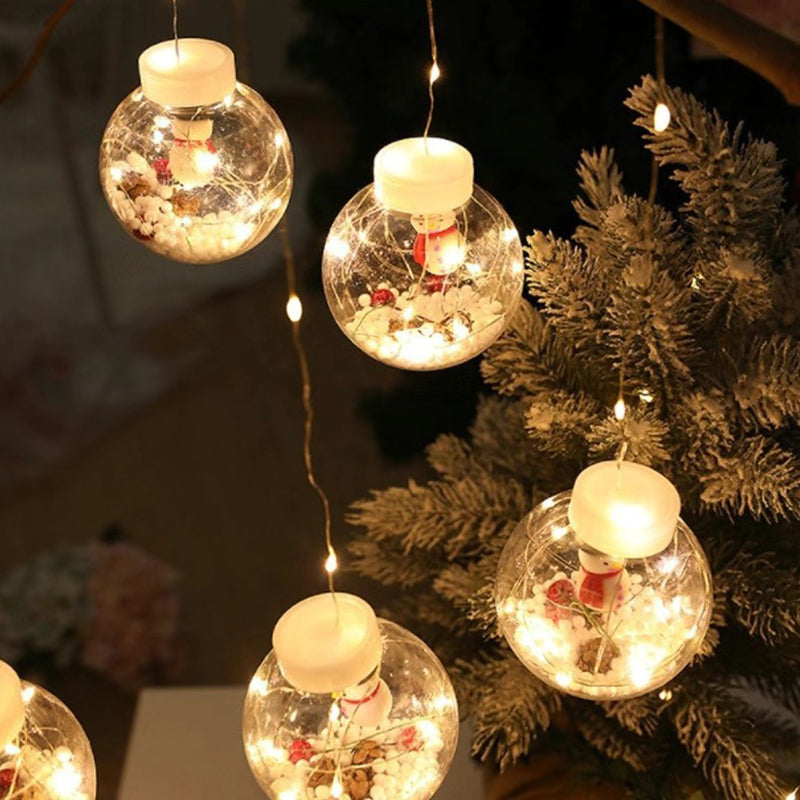 Contemporary Creative Christmas Tree Snowman LED Decoration String Lights For Living Room Lumendat