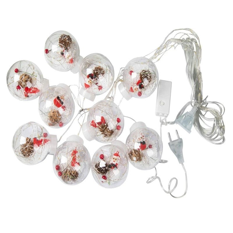 Contemporary Creative Christmas Tree Snowman LED Decoration String Lights For Living Room Lumendat