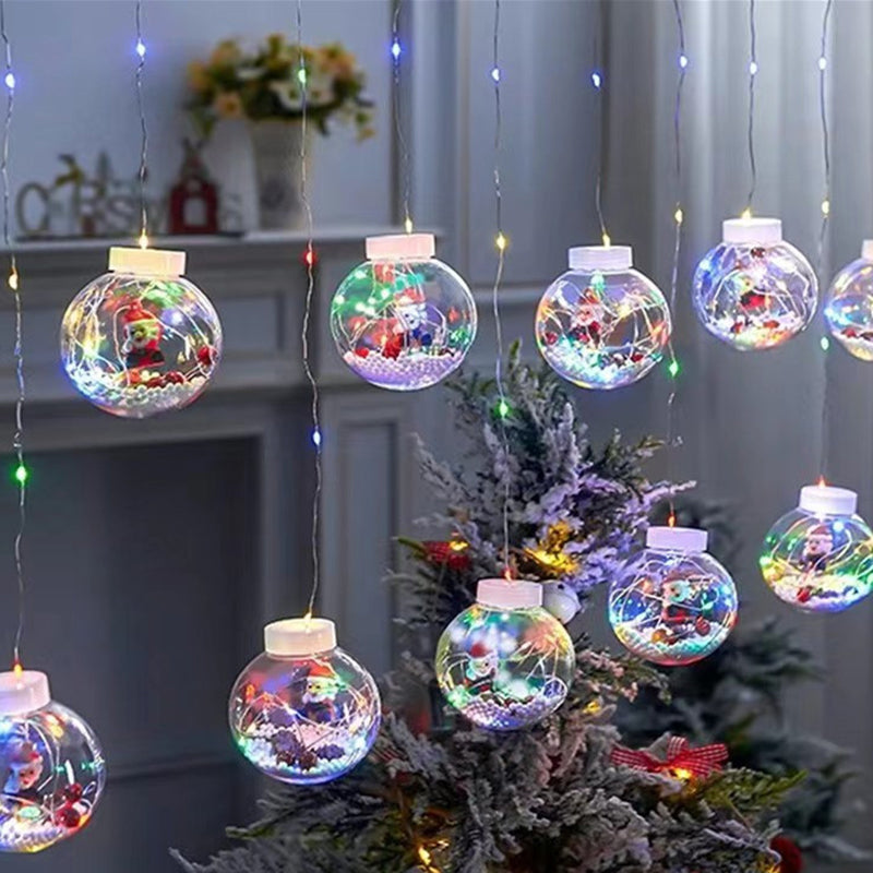Contemporary Creative Christmas Tree Snowman LED Decoration String Lights For Living Room Lumendat