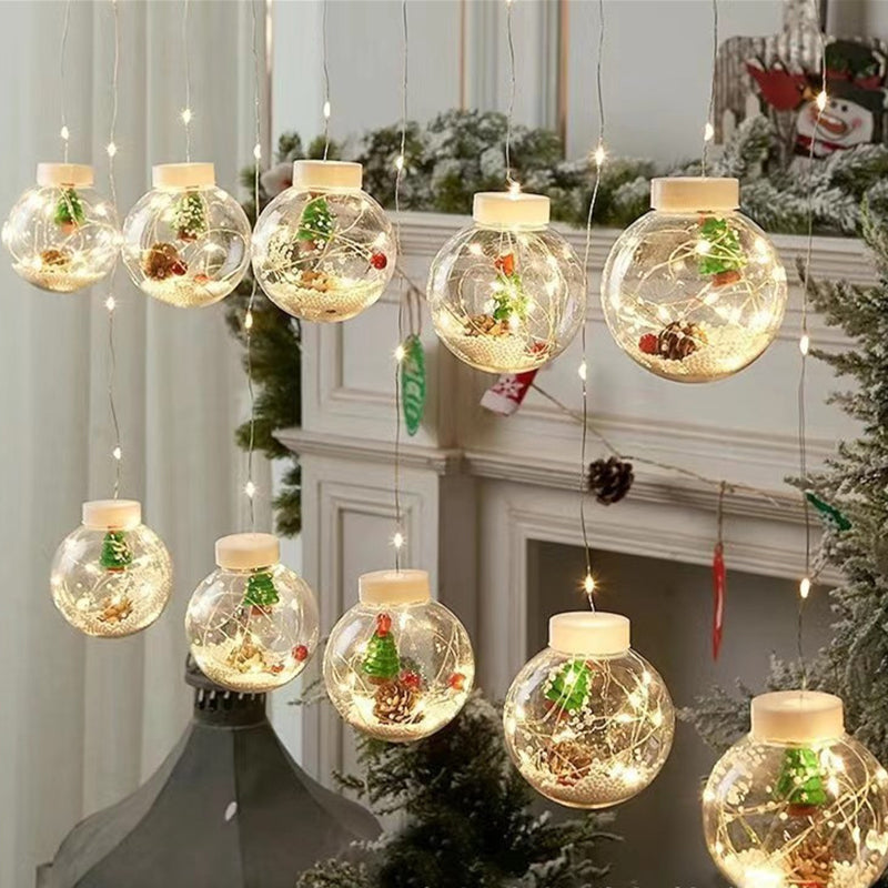 Contemporary Creative Christmas Tree Snowman LED Decoration String Lights For Living Room Lumendat