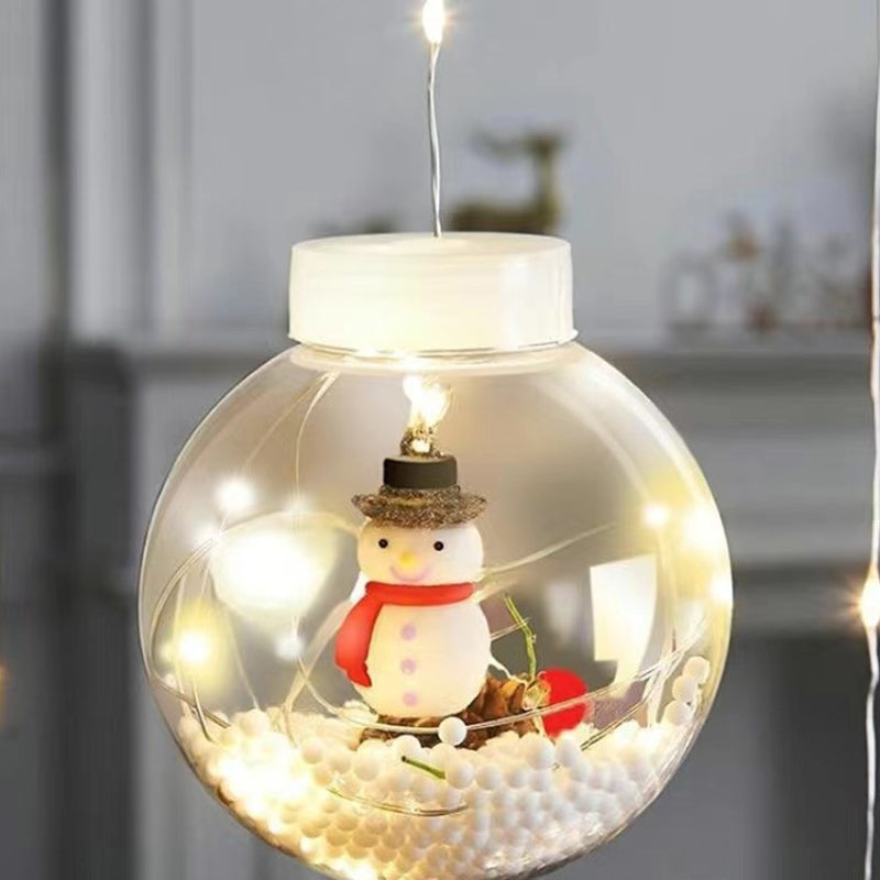 Contemporary Creative Christmas Tree Snowman LED Decoration String Lights For Living Room Lumendat