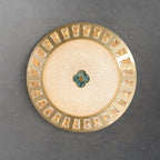 Contemporary Luxury Copper Acrylic Round LED Flush Mount Ceiling Light For Bedroom