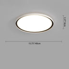 Modern Minimalist Geometric Circle Aluminum LED Flush Mount Ceiling Light For Living Room