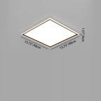 Modern Minimalist Geometric Circle Aluminum LED Flush Mount Ceiling Light For Living Room