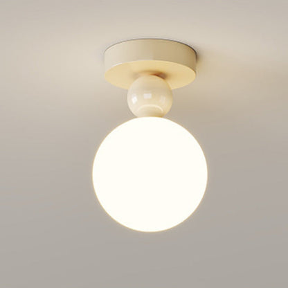 Contemporary Nordic Iron 3d Printed Resin Moon Shade 1-light Semi-flush Mount Ceiling Light for Living Room