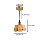 Traditional French Antique Brass Glazed Printed Ceramic Round 1-light Pendant Light for Living Room Lumendat