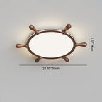 Modern Minimalist Geometric Square Aluminum Acrylic LED Flush Mount Ceiling Light For Living Room