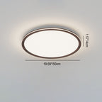 Modern Minimalist Geometric Square Aluminum Acrylic LED Flush Mount Ceiling Light For Living Room