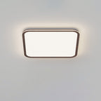 Modern Minimalist Geometric Square Aluminum Acrylic LED Flush Mount Ceiling Light For Living Room