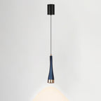 Contemporary Scandinavian Liftable Aluminum Long Strip LED Pendant Light For Bedroom