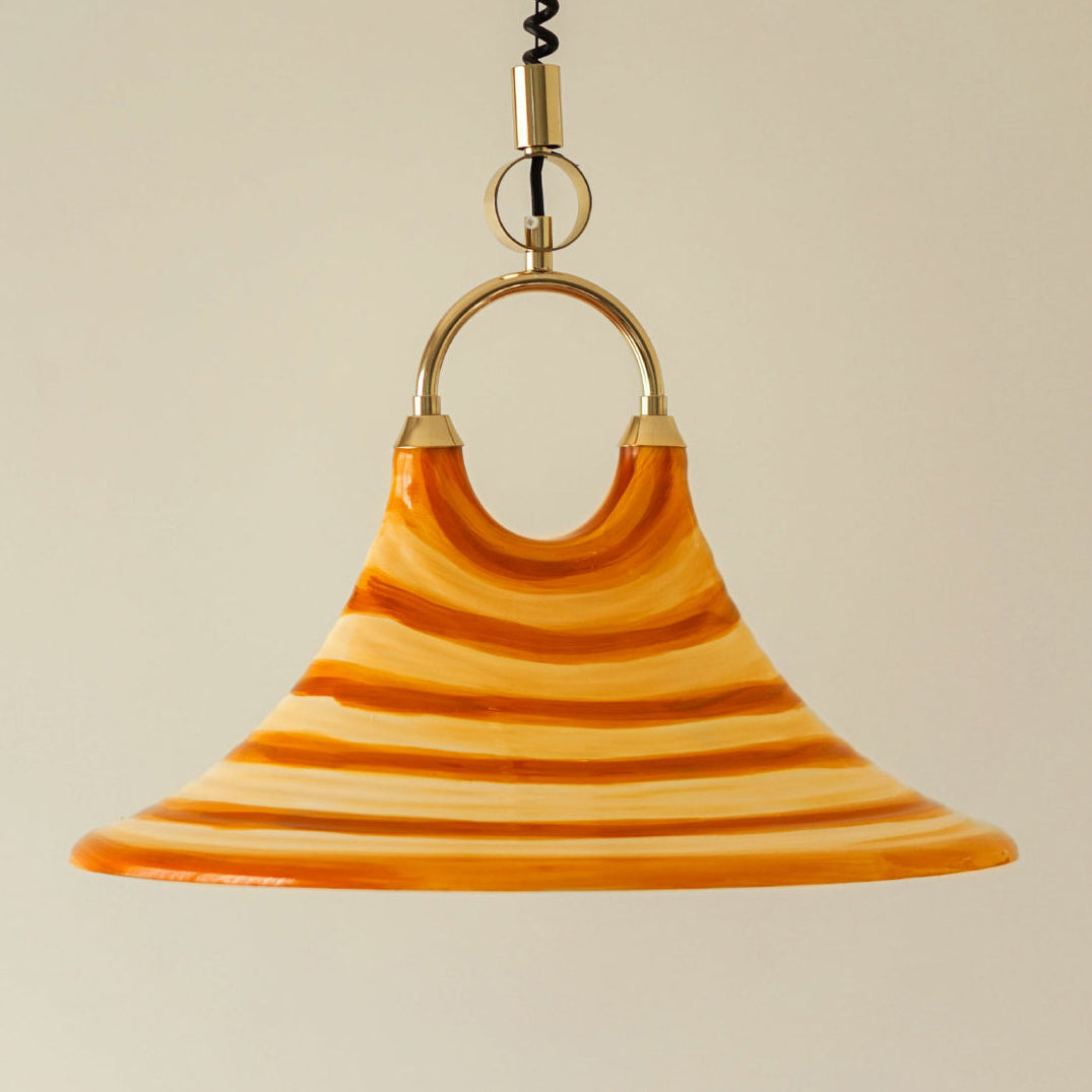 Contemporary Creative Lava Trumpet Acrylic Shade 1-Light Pendant Light For Dining Room
