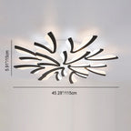Contemporary Nordic Metal Acrylic Dandelion LED Flush Mount Ceiling Light for Bedroom