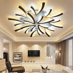 Contemporary Nordic Metal Acrylic Dandelion LED Flush Mount Ceiling Light for Bedroom