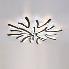 Contemporary Nordic Metal Acrylic Dandelion LED Flush Mount Ceiling Light for Bedroom