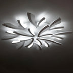 Contemporary Nordic Metal Acrylic Dandelion LED Flush Mount Ceiling Light for Bedroom