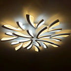 Contemporary Nordic Metal Acrylic Dandelion LED Flush Mount Ceiling Light for Bedroom