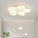Contemporary Nordic Iron Acrylic Round LED Flush Mount Ceiling Light For Bedroom