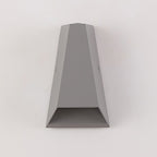 Modern Minimalist Aluminum Trapezoid Up And Down Illuminated LED Outdoor Wall Sconce Lamp For Garden Lumendat