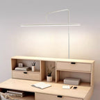 Modern Minimalist Linear Iron LED Reading Light Standing Floor Lamp For Living Room Lumendat