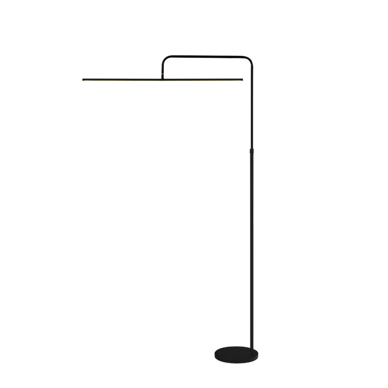 Modern Minimalist Linear Iron LED Reading Light Standing Floor Lamp For Living Room Lumendat