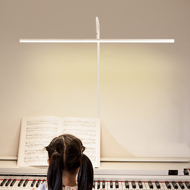 Modern Minimalist Linear Iron LED Reading Light Standing Floor Lamp For Living Room Lumendat