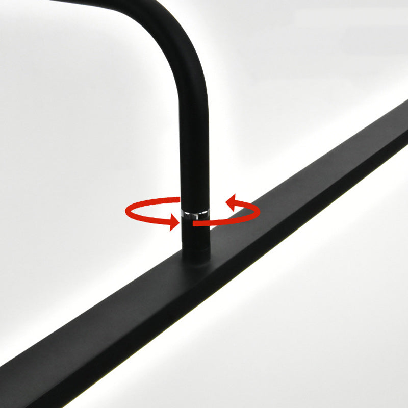 Modern Minimalist Linear Iron LED Reading Light Standing Floor Lamp For Living Room Lumendat