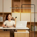 Modern Minimalist Linear Iron LED Reading Light Standing Floor Lamp For Living Room Lumendat