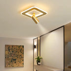 Modern Luxury Iron Square Acrylic LED Spotlight Flush Mount Ceiling Light For Bedroom