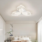 Contemporary Nordic Flower Hardware Acrylic LED Flush Mount Ceiling Light For Bedroom
