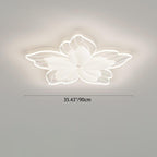 Contemporary Nordic Flower Hardware Acrylic LED Flush Mount Ceiling Light For Bedroom
