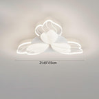 Contemporary Nordic Flower Hardware Acrylic LED Flush Mount Ceiling Light For Bedroom