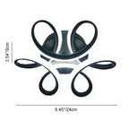 Modern Minimalist Curved Acrylic Iron LED Semi-Flush Mount Ceiling Light For Bedroom