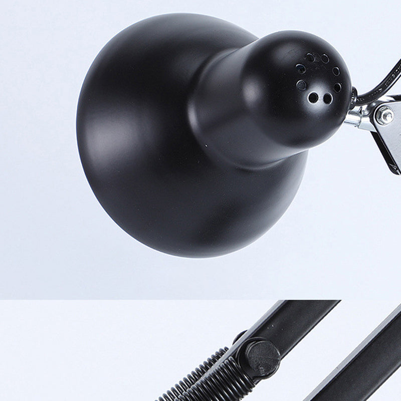 Contemporary Nordic Adjustable Lamp Arm Iron Round 1-Light Table Lamp For Bedroom Lumendat