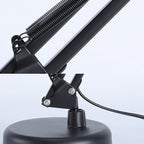Contemporary Nordic Adjustable Lamp Arm Iron Round 1-Light Table Lamp For Bedroom Lumendat