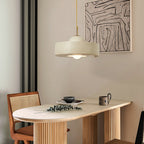Contemporary Scandinavian Iron Resin Round 1-Light Pendant Light For Living Room
