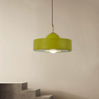 Contemporary Scandinavian Iron Resin Round 1-Light Pendant Light For Living Room