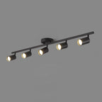 Contemporary Simplicity Iron Aluminum 3/4/5-light Track Adjustable Spotlight Semi-flush Mount Ceiling Light for Living Room