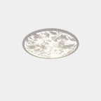 Contemporary Nordic Aluminum Acrylic Mist Cloud Shade LED Flush Mount Ceiling Light For Living Room