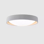 Contemporary Scandinavian Macaron Resin Acrylic Geometric Circle LED Flush Mount Ceiling Light for Bedroom