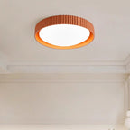 Contemporary Scandinavian Macaron Resin Acrylic Geometric Circle LED Flush Mount Ceiling Light for Bedroom