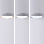 Contemporary Scandinavian Macaron Resin Acrylic Geometric Circle LED Flush Mount Ceiling Light for Bedroom