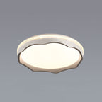 Modern Minimalist Geometrical Square Iron Acrylic LED Flush Mount Ceiling Light For Living Room