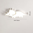 Contemporary Creative ABS Hardware Dinosaur Shade LED Flush Mount Ceiling Light For Bedroom