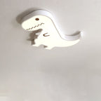 Contemporary Creative ABS Hardware Dinosaur Shade LED Flush Mount Ceiling Light For Bedroom