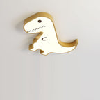 Contemporary Creative ABS Hardware Dinosaur Shade LED Flush Mount Ceiling Light For Bedroom