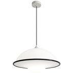 Contemporary Nordic Iron Glass Flying Saucer Shade LED Pendant Light For Bedroom