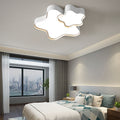 Contemporary Scandinavian Iron Acrylic Star Heart Shape LED Flush Mount Ceiling Light For Living Room