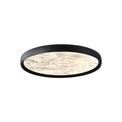 Contemporary Scandinavian Cloud Mist Aluminum Acrylic Round LED Flush Mount Ceiling Light For Living Room